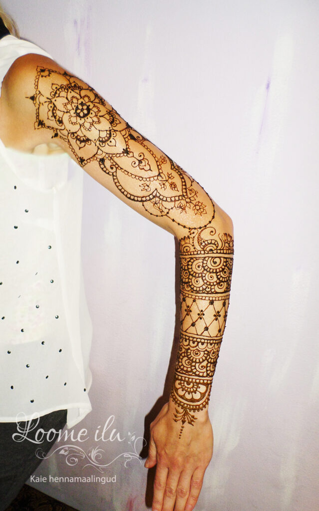 Külluslik hennamaaling käel, pulma henna, käemaaling, henna tattoo, pruudi hennamaaling - Ilu loojad OÜ